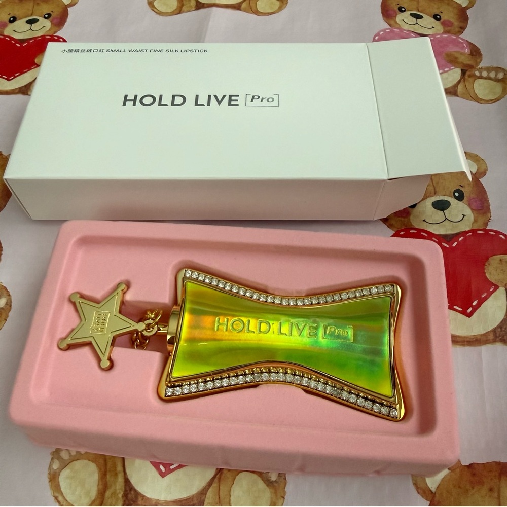 Muted Red Cinnamon Brick Lipstick in Gorgeous Lime Green Yellow & Gold Packaging